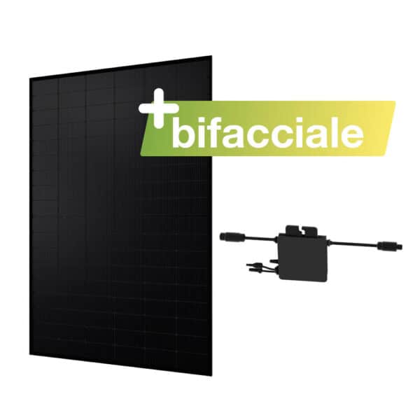 20332 - Centrale elettrica a balcone Basic 450:400 nero bifacciale