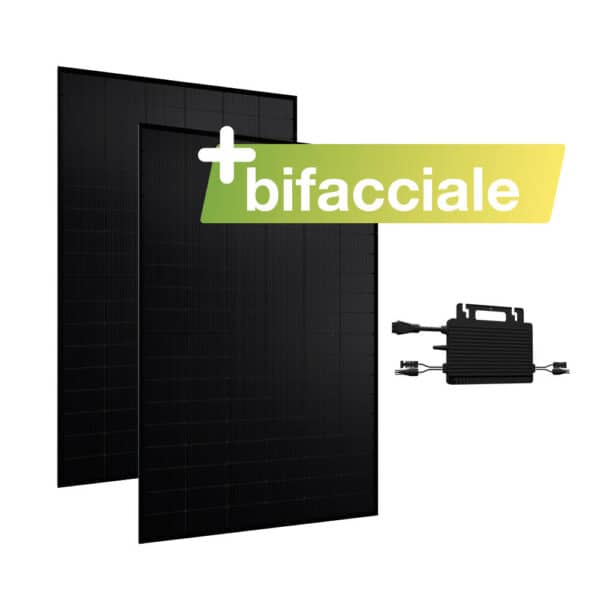 20338 - Centrale elettrica a balcone Basic 900:800 nero bifacciale